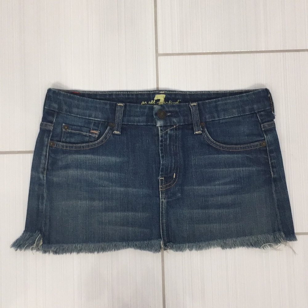 7 for all Mankind Mini Jean Skirt. Size 27